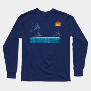 Just Foiling Surf, Wing Foil Surfer Long Sleeve T-Shirt